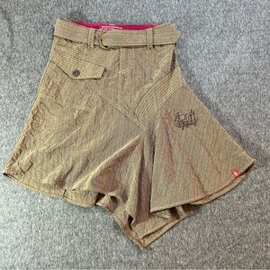 SOLD Vintage 90’s/Y2K EDC by Esprit Asymmetric Skirt Sz 30 Brown Skater Grunge